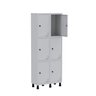 Armário Locker Guarda Volume Aço Light 6 portas 69x179,5cm - 3