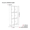 Ver imagem 4 de Armário Locker Guarda Volume Aço Light 6 portas 69x179,5cm