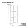 Armário Locker Guarda Volume Aço Light 6 portas 69x179,5cm - 4