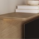 Ver imagem 2 de Painel para TV até 65 Polegadas 100% em MDF Enseada Rimo - Carvalho/Palha