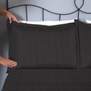 Ver imagem 4 de Kit Cobre Leito Matelado Dupla Face Soft 3 Peças Casal 100% Poliéster Cor:preto