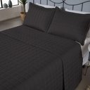 Ver imagem 3 de Kit Cobre Leito Matelado Dupla Face Soft 3 Peças Casal 100% Poliéster Cor:preto