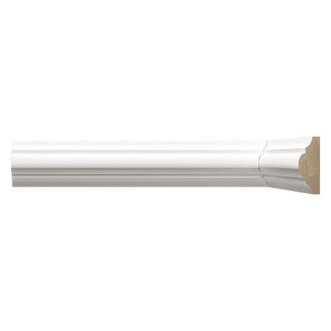 Kit 24m Boiserie MDF 4CMX15MMX2,40m Liso 400 Branco Moldufama