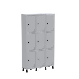 Armário Locker Guarda Volume Aço Light 9 portas 103,5x179,5cm - 2