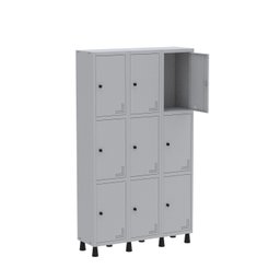 Armário Locker Guarda Volume Aço Light 9 portas 103,5x179,5cm - 3