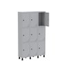 Armário Locker Guarda Volume Aço Light 9 Portas 103,5x179,5cm - 3
