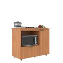 Ver imagem 4 de Balcão para Cooktop 5 Bocas 2 Portas Espaço para Forno Elétrico 36L Bigger Marrom/Freijó