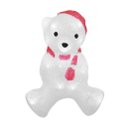 Ver imagem 1 de Enfeite Iluminado Natal Urso Polar Natalino Led Acrílico 28cm 220v