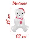 Ver imagem 2 de Enfeite Iluminado Natal Urso Polar Natalino Led Acrílico 28cm 220v