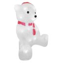 Ver imagem 3 de Enfeite Iluminado Natal Urso Polar Natalino Led Acrílico 28cm 220v