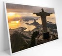 Ver imagem 1 de Quadro Monumento Cristo Redentor Rio de Janeiro - 90x60 Cm - Vidro Impresso