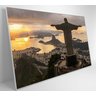 Quadro Monumento Cristo Redentor Rio de Janeiro - 90x60 cm - Vidro Impresso - 3