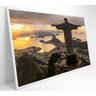 Quadro Monumento Cristo Redentor Rio de Janeiro - 90x60 cm - Vidro Impresso - 1