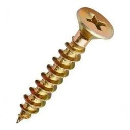 500 Parafusos Rosca Integral Bicromatizado Cabeça Chata 5x60 - 4