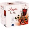 BOHEMIA ANGELA TAÇA ÁGUA 22x9x9cm 350ml CRISTAL TRANSP 6PÇ DECORADO - 2
