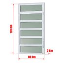 Ver imagem 3 de Basculante Alumínio 120 x 80 Elite V.Boreal Branco Brimak