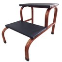 Ver imagem 2 de Escada Escadinha para Obeso 2 Degraus Maca e Depilação Estética Cor Bronze Medcombo Obeso Bronze