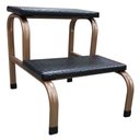 Ver imagem 1 de Escada Escadinha para Obeso 2 Degraus Maca e Depilação Estética Cor Bronze Medcombo Obeso Bronze