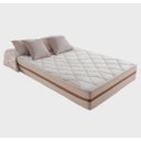 Ver imagem 3 de Cama Box Casal Bipartido Tecido Sintético Preto com Colchão Pillow Angel - Bello Box - Molas Ensacad