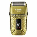 Ver imagem 1 de Barbeador Máquina Prova D'agua Corpo de Metal Shaver Acabamento com Display Kemei Km-t91