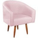 Ver imagem 6 de Kit 02 Poltronas Decorativas Sala de Estar Recepção Luiza Pés Palito Suede - Doce Sonho Móveis KIT 2
