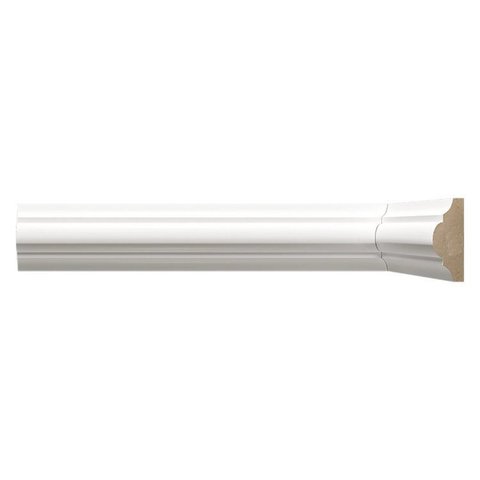 Kit 96m Boiserie MDF 4CMX15MMX2,40m Liso 400 Branco Moldufama