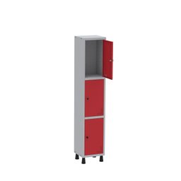 Armário Locker Guarda Volume Aço Light 3 portas 34,5x179,5cm - 3