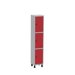 Armário Locker Guarda Volume Aço Light 3 portas 34,5x179,5cm - 2