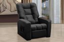 Ver imagem 1 de Poltrona do Papai Reclinável Ibiza Suede Preto Mirra Decor