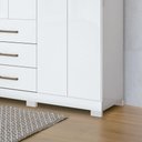 Ver imagem 5 de Guarda-roupa Casal 8 Portas Liverpool Santos Andirá Branco