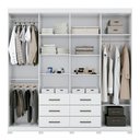 Ver imagem 2 de Guarda-roupa Casal 8 Portas Liverpool Santos Andirá Branco