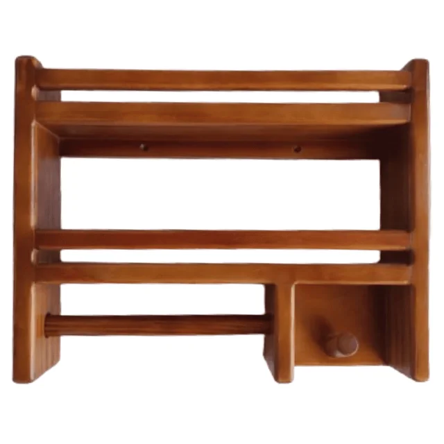 Porta Temperos, Modulo Prateleira , Especiarias, Papel Toalha Cor Imbuia - 1