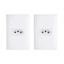 Ver imagem 1 de 2 Tomada Padrão Fame Habitat 10a 250v Branca