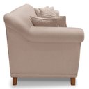 Ver imagem 5 de Kit 2 Poltronas e Sofá Living 2 Lugares 1,60m Vênus Linho Areia Pés Castanho - Pallazio