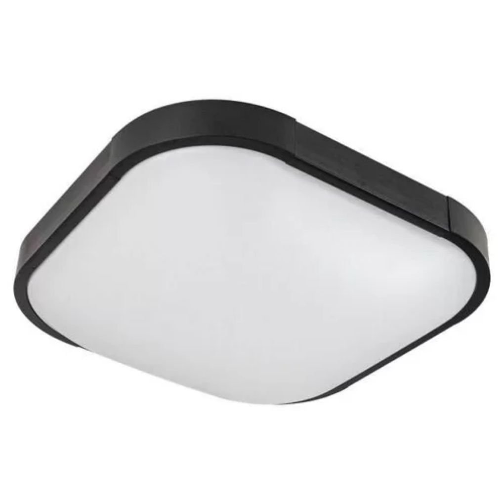 PLAFON ENZO PRETO FOSCO 30CM 2xE27 - 1