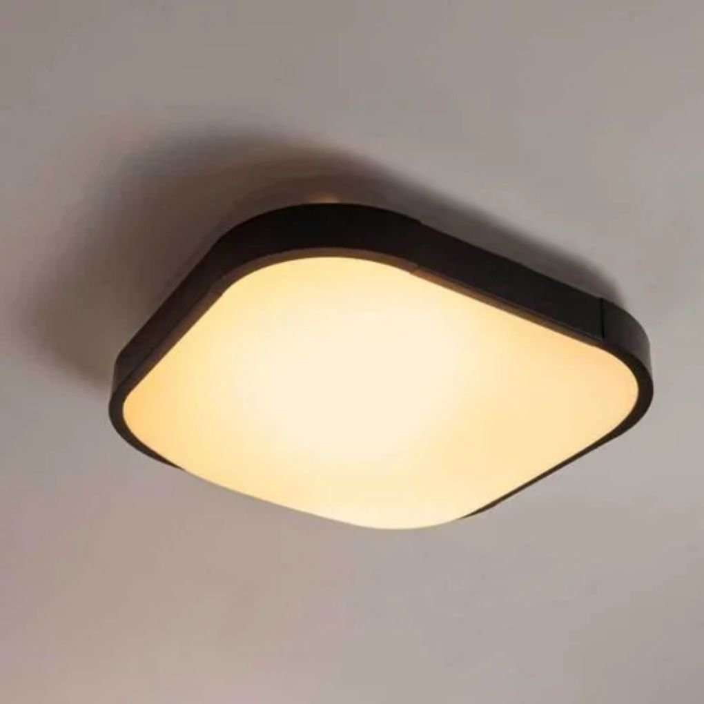 PLAFON ENZO PRETO FOSCO 30CM 2xE27 - 2
