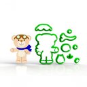 Ver imagem 1 de Cortador Urso Baloeiro Corpo Tamanho 8 Cm