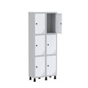 Ver imagem 3 de Armário Locker Guarda Volume Aço Light 6 Portas 69x179,5cm