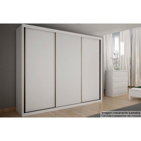 Guarda Roupa Casal 3 Portas de Correr e 6 Gavetas Paradizzo/palazzo Neve - Novo Horizonte