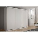 Ver imagem 1 de Guarda Roupa Casal 3 Portas de Correr e 6 Gavetas Paradizzo/palazzo Neve - Novo Horizonte