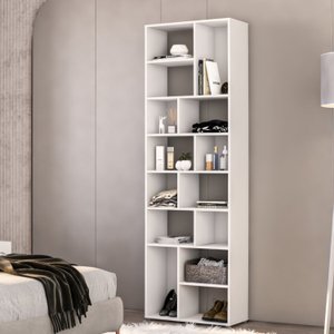 Estante para Livros Multiuso 100% MDF 14 Nichos Dallas