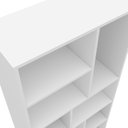 Ver imagem 3 de Estante de Livros 100% MDF 67CMX210CM Multiuso 14 Nichos Dallas Branco