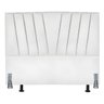 Cabeceira Cama Box Queen 160 Cm Vivian em Corino com Frame:branco - 2