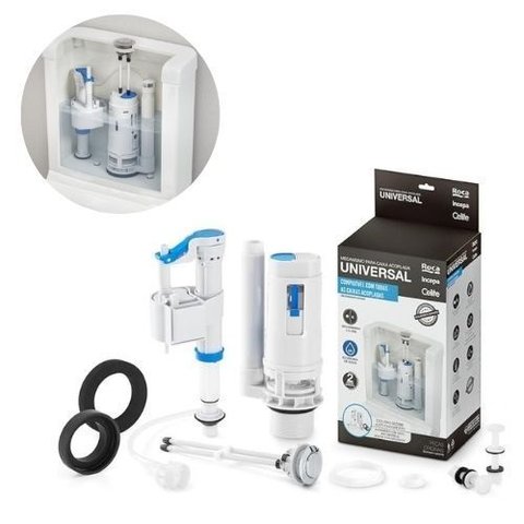 Kit Acessório Mecanismo para Caixa Acoplada Universal Acionamento 3/6l Celite