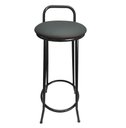 Ver imagem 2 de Banqueta Alta de Metal Altura 75cm Modelo Drink New Estofada Preto