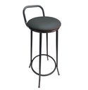 Ver imagem 3 de Banqueta Alta de Metal Altura 75cm Modelo Drink New Estofada Preto