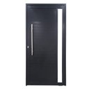 Ver imagem 1 de Porta Pivotante com Puxador e Vidro Alumínio Preto Linha Roma:Esquerda/ 210 x 120