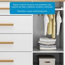Ver mais imagens de Cômoda Infantil 1 Porta com Janela 4 Gavetas 119cm 100% MDF Kakau Retrô Espresso Móveis Branco/Brilho/Amêndoa