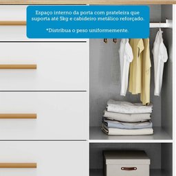 Cômoda Infantil 118,6cm 1 Porta com Janela 4 Gavetas 100% Mdf Retrô Espresso Móveis - 8