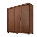 Ver imagem 2 de Guarda-Roupa Casal 3 Portas de Correr e 4 Gavetas Confort Marrom/Jacarandá
